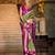 olive banarasi silk blend zari weaving saree with blouse piece
