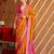 mustard silk blend zari woven patola design saree with blouse