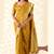 mustard silk blend tissue linen zari weaving saree with blouse
