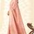 pink silk blend tissue linen zari weaving saree with blouse