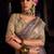 lavender viscose tissue handworked pallu saree with embroidered blouse piece