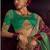 maroon viscose dola lace saree with handwork blouse piece
