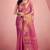 magenta silk blend tissue zari weaving saree with blouse piece