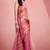 magenta silk blend tissue zari weaving saree with blouse piece