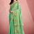 sea green silk blend tissue zari weaving saree with blouse piece
