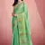 sea green silk blend tissue zari weaving saree with blouse piece