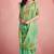 sea green silk blend tissue zari weaving saree with blouse piece