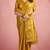 mustard silk blend tissue zari weaving saree with blouse piece