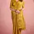 mustard silk blend tissue zari weaving saree with blouse piece