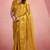 mustard silk blend tissue zari weaving saree with blouse piece