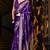purple silk blend tissue zari weaving saree with blouse piece