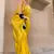 yellow silk blend tissue zari weaving saree with blouse piece