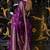 violet silk blend tissue zari weaving saree with blouse piece