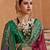 brown silk blend zari weaving and patola border saree with blouse piece