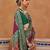 violet silk blend zari weaving and patola border saree with blouse piece