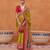 mustard silk blend zari weaving and patola border saree with blouse piece