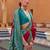 rani pink silk blend zari weaving and patola border saree with blouse piece