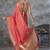 red corron silk blend zari woven saree with blouse piece