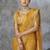 mustard corron silk blend zari woven saree with blouse piece