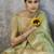 green corron silk blend zari woven saree with blouse piece