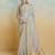 grey handloom khadi silk blend zari woven saree with blouse piece
