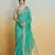 mint handloom khadi silk blend zari woven saree with blouse piece