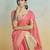 red handloom khadi silk blend zari woven saree with blouse piece