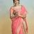red handloom khadi silk blend zari woven saree with blouse piece