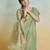 olive handloom khadi silk blend zari woven saree with blouse piece