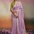 lavender viscose dola minakari pallu saree with fancy blouse piece