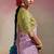 lavender viscose dola minakari pallu saree with fancy blouse piece