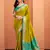 mustard silk blend zari weaving patola saree with blouse