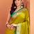 mustard silk blend zari weaving patola saree with blouse