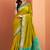 mustard silk blend zari weaving patola saree with blouse