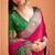 magenta silk blend zari weaving patola saree with blouse