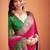 magenta silk blend zari weaving patola saree with blouse