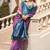 pink silk blend zari weaving work saree with blouse