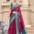 violet silk blend zari weaving work saree with blouse