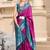 purple silk blend zari weaving work saree with blouse