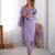 Lavender Color Beautiful Kurti Set With Dupatta Festival Wear Suit Set New Arrival