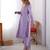 Lavender Color Beautiful Kurti Set With Dupatta Festival Wear Suit Set New Arrival