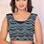 blue Net Ready to Wear Ruffle Style Saree With Unstitched Blouse