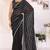 New Arrival Georgette Embroidery Work Ready to Wear Saree With Unstitched Embroidery Work Blouse