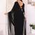 Attractive Embroidery Georgette Ready to Wear Saree With Unstitched Embroidery Blouse