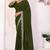 mehendi Embroidery Georgette Ready to Wear Saree With Unstitched Blouse