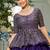 Purple Fendy Embroidered & Sequins Work Peplum Top With Flared Lehenga