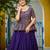 Purple Fendy Embroidered & Sequins Work Peplum Top With Flared Lehenga