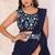 navy blue Georgette Ready To Wear Saree With Blouse Piece & Belt