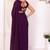 wine Georgette Ready To Wear Saree With Blouse Piece & Belt