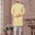 Full ckicken kari computer embroidery indowestern sherwani set with fancy botton